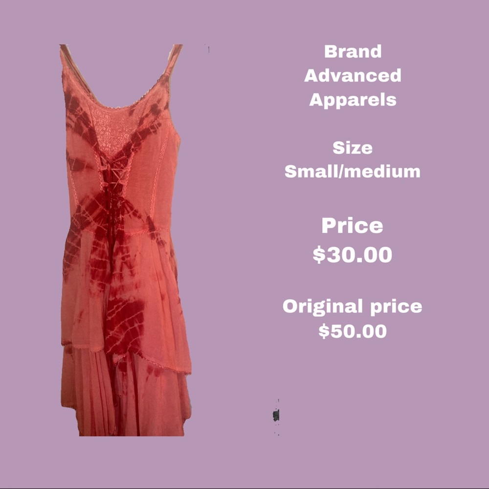 Red Fairy like dress, size small/medium